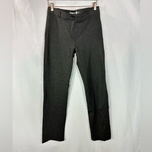 Betabrand dark grey straight leg dress yoga pants size L